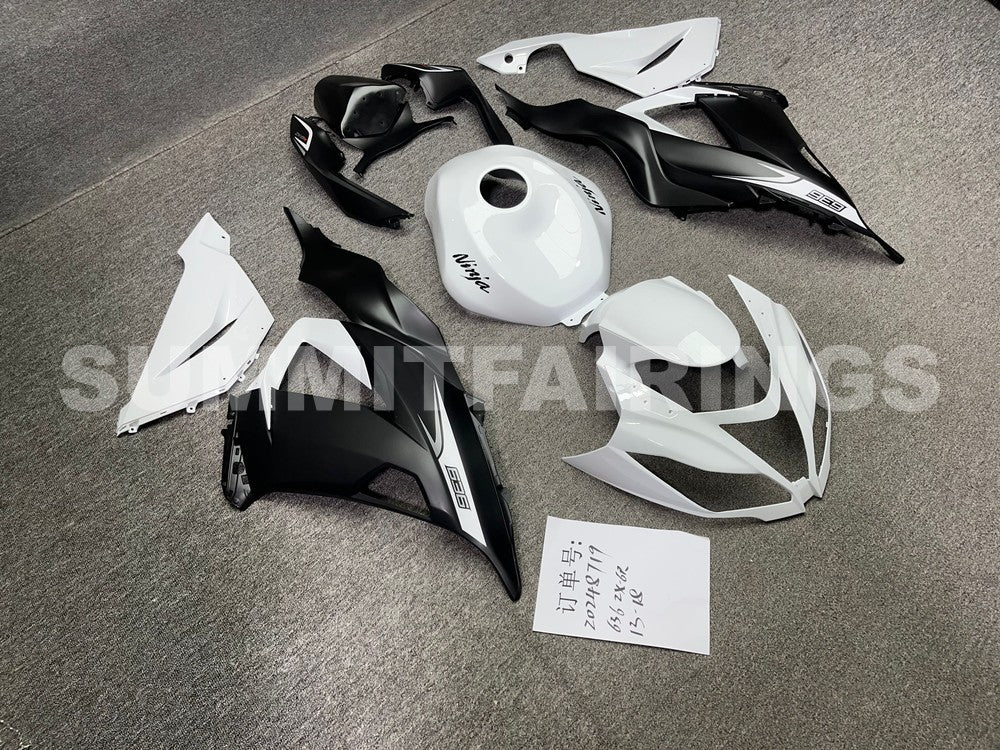 Fairings For Plastics Kawasaki ZX6R 636 White Ninja (2013-2018