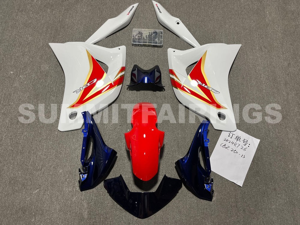 Fairings For Honda CBR250R HRC White Red Blue (2011-2013)