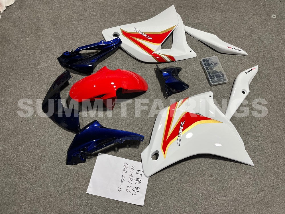 Fairings For Honda CBR250R HRC White Red Blue (2011-2013)
