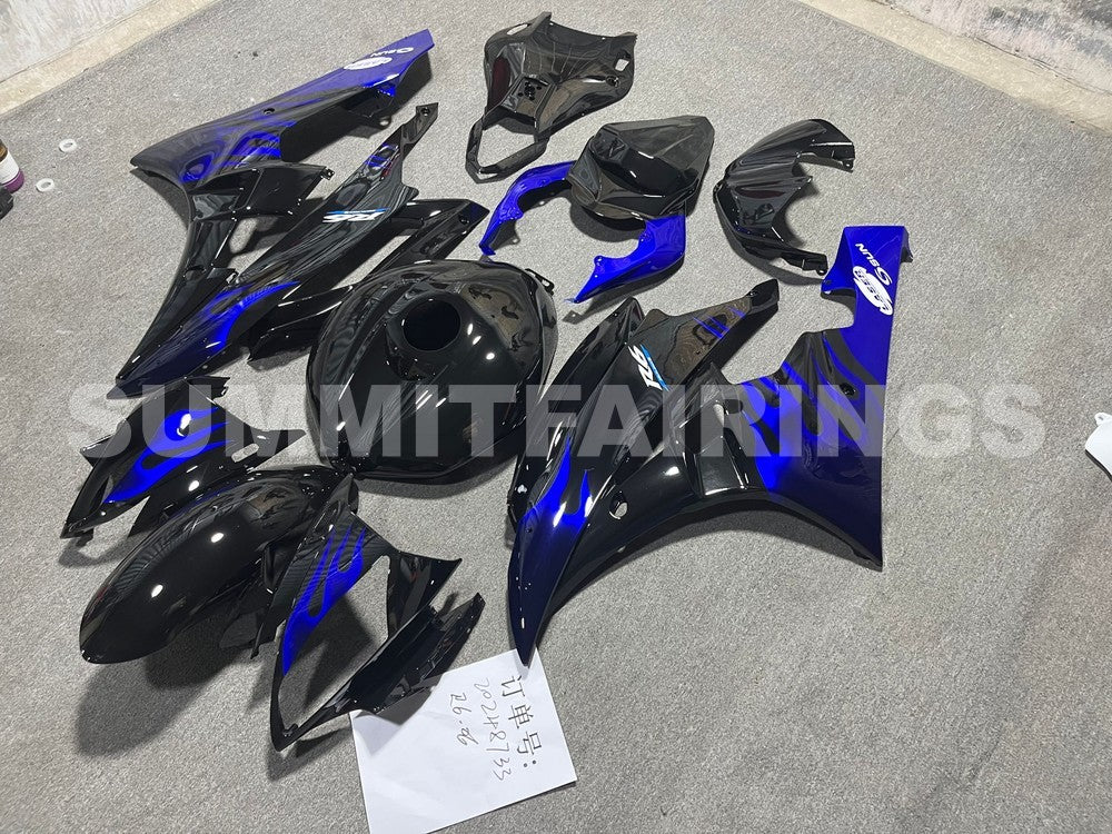 Fairings For Yamaha YZF-R6 Black & Blue Flame R6 (2006-2007)