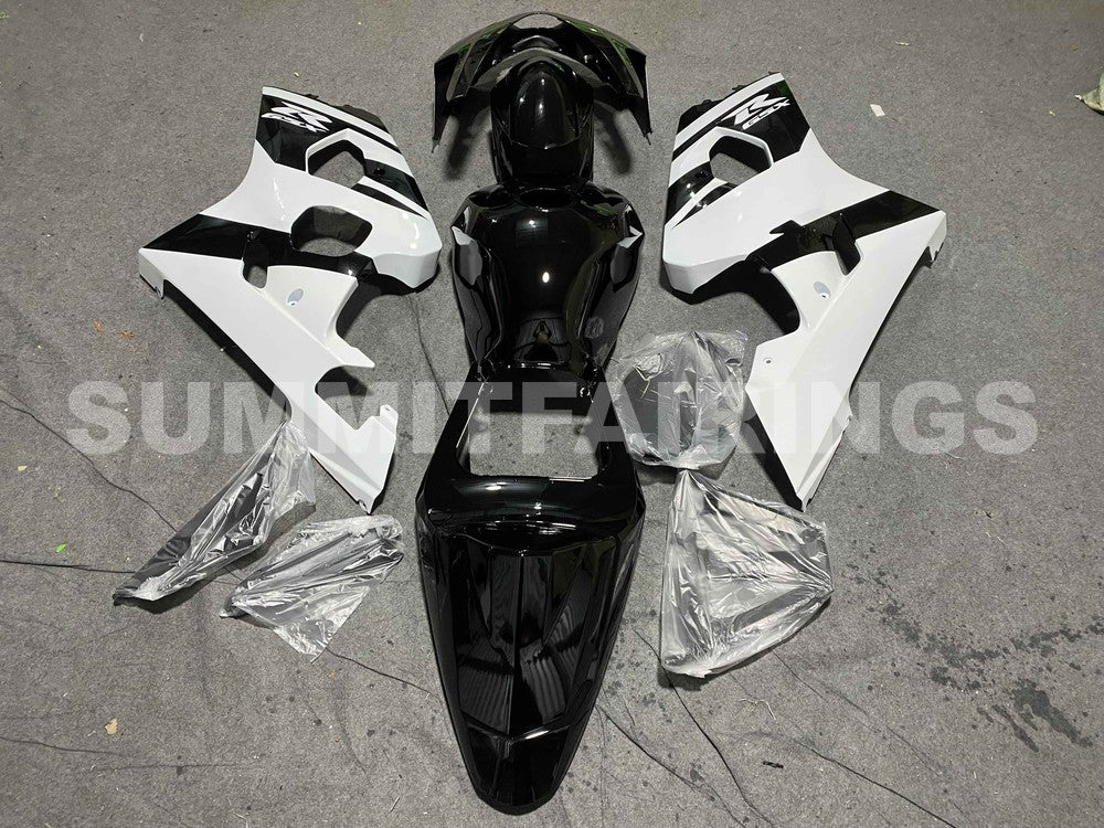 Fairings For Suzuki GSXR 600 750 Black White Suzuki GSXR (2004-2005)