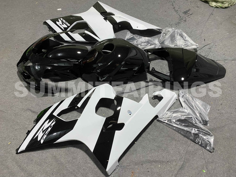 Fairings For Suzuki GSXR 600 750 Black White Suzuki GSXR (2004-2005)