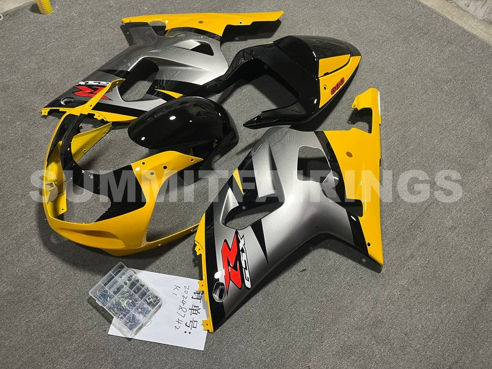 Fairings For Suzuki GSXR 600 Silver & Yellow GSXR (2001-2003)