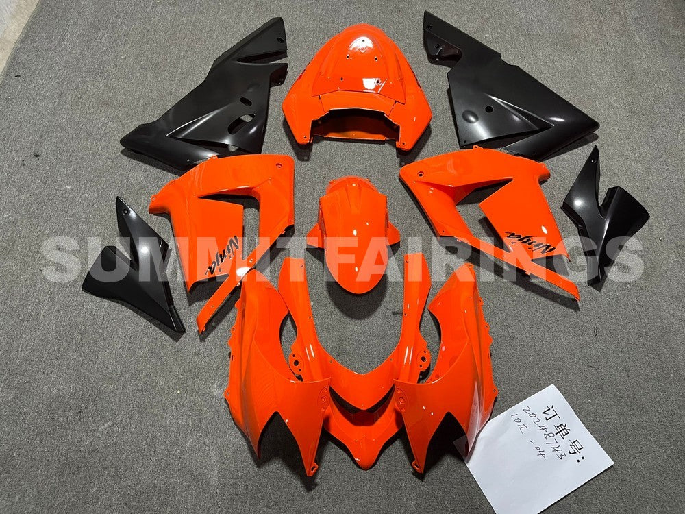 Fairings For Kawasaki ZX-10R, 2004-2005 - Orange & Matte Black