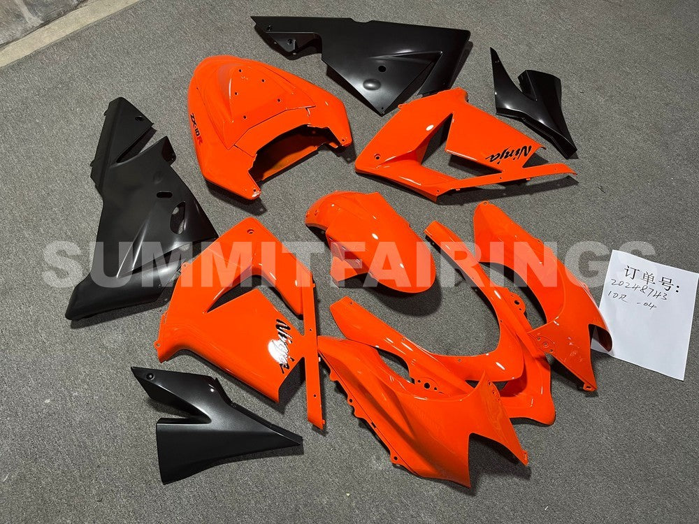 Fairings For Kawasaki ZX-10R, 2004-2005 - Orange & Matte Black