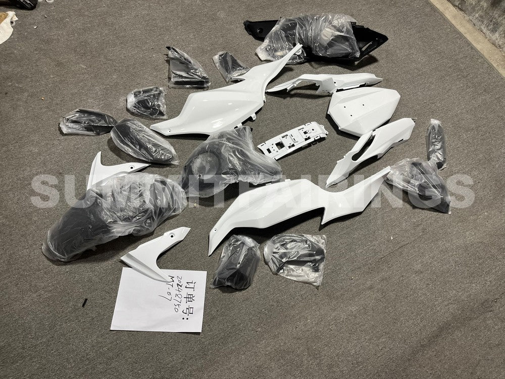 Fairings For Yamaha MT-07 2012-2017 Black White