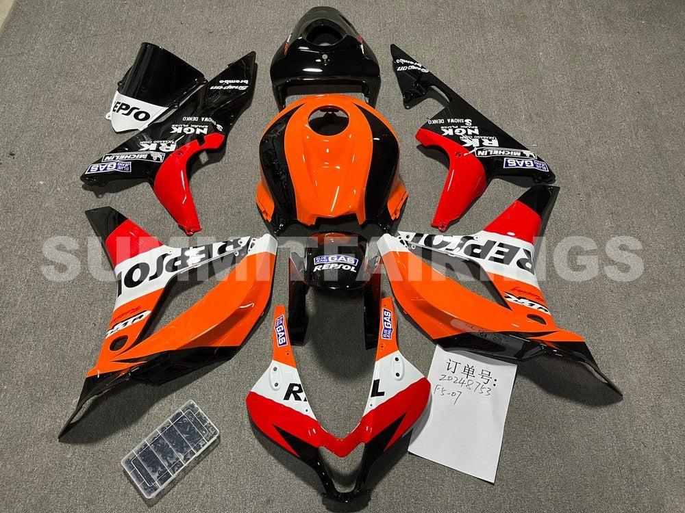 Fairings For Honda CBR 600 RR, 2007-2008 - Orange & Black