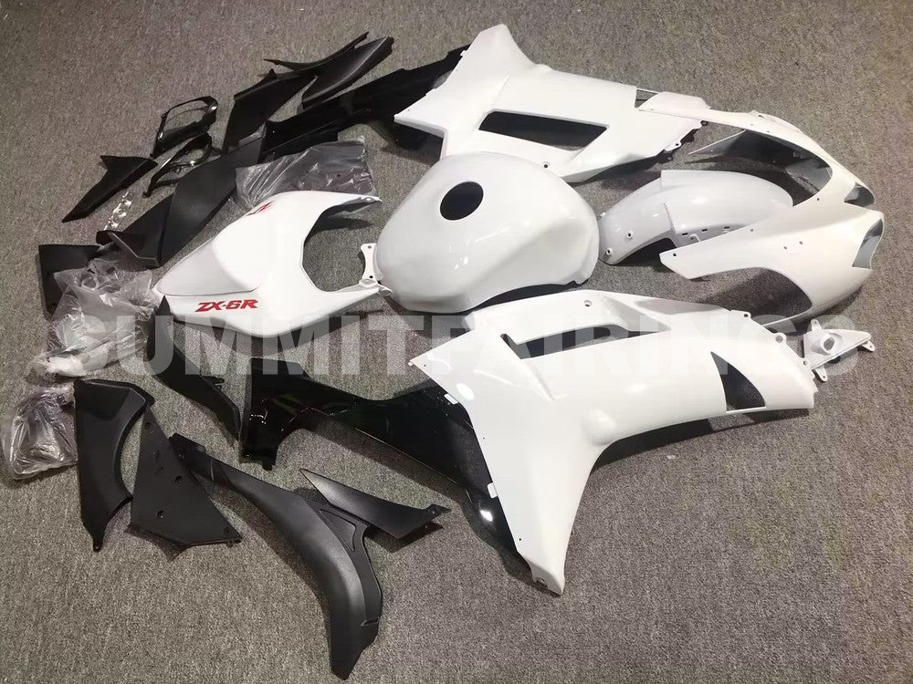 Fairings For Kawasaki ZX6R ZX636 Pure White Red Black ZX6R (2007-2008)
