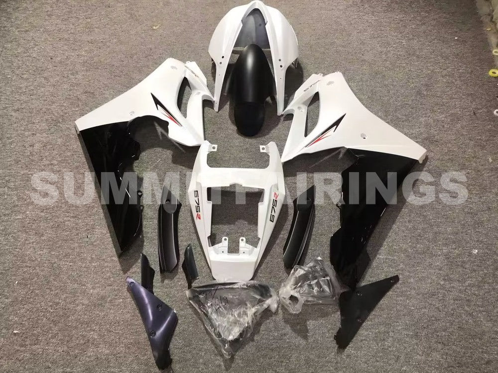 Fairings For Triumph Daytona 675 Pearl White Black Daytona (2009-2012)