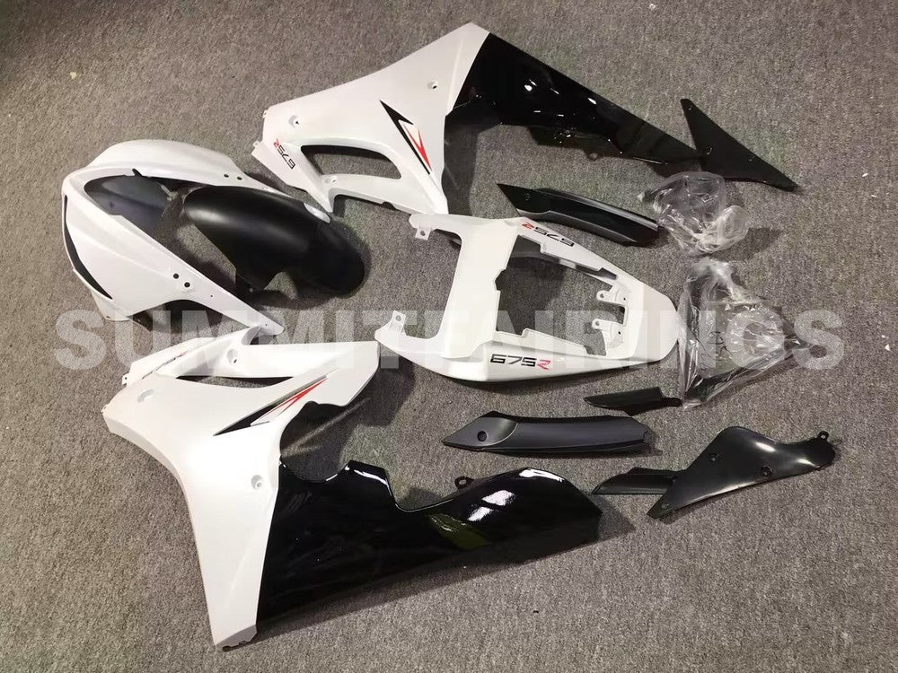 Fairings For Triumph Daytona 675 Pearl White Black Daytona (2009-2012)