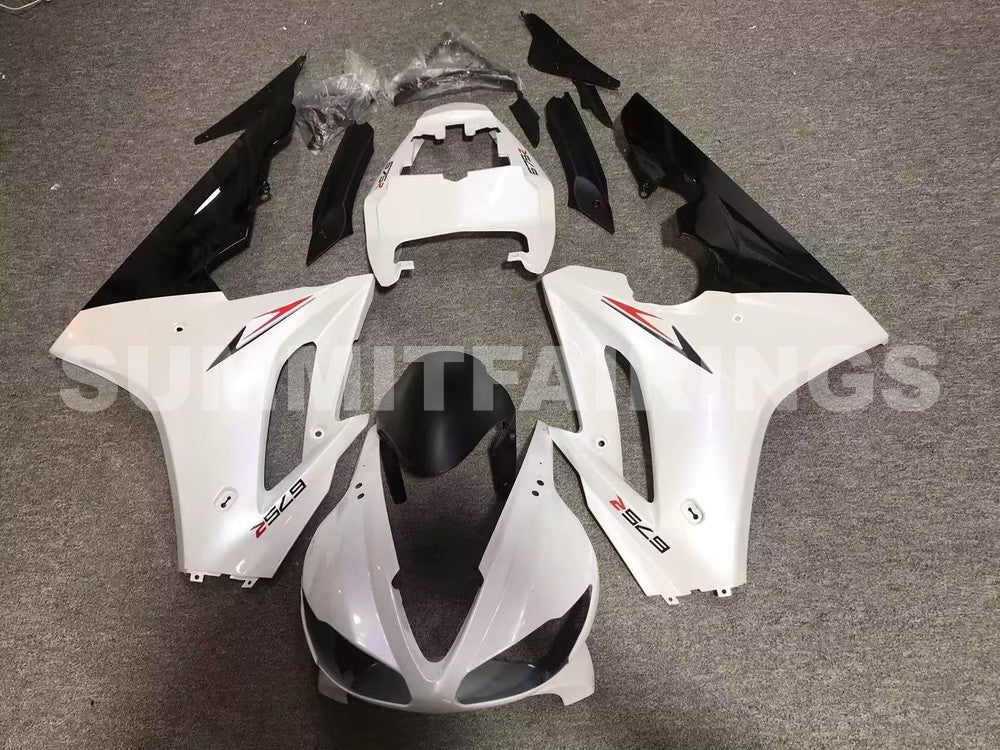 Fairings For Triumph Daytona 675 Pearl White Black Daytona (2009-2012)