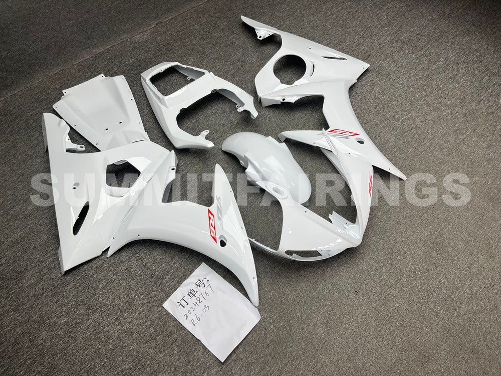 Fairings For Yamaha YZF-R6 White R6 (2003-2004)