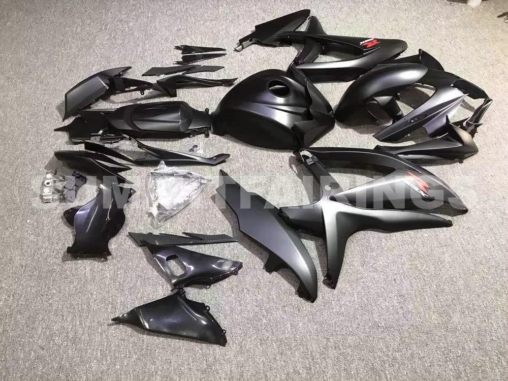 Fairings For Suzuki - GSXR600-750 K8 2008-2010 MATTE BLACK