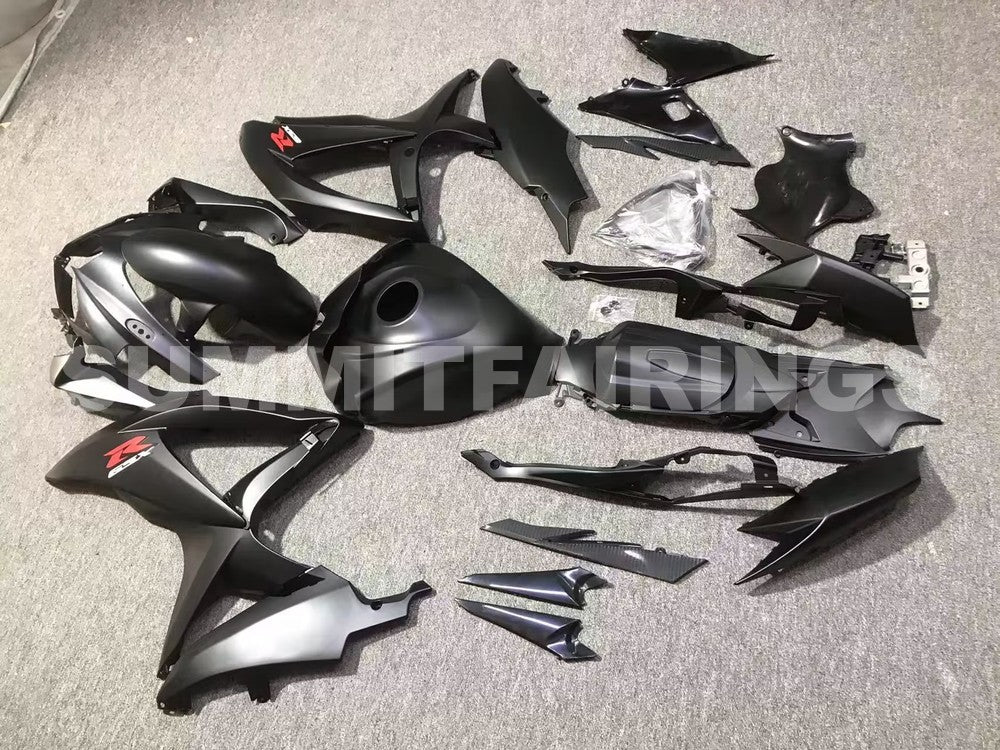 Fairings For Suzuki - GSXR600-750 K8 2008-2010 MATTE BLACK