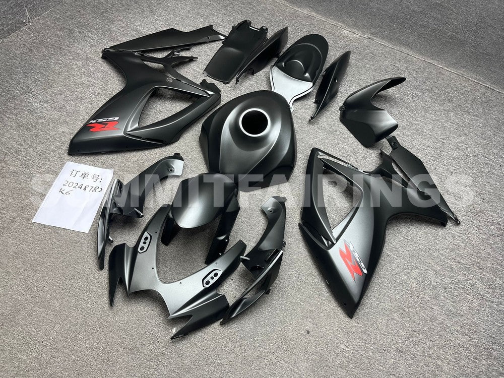 Fairings For Suzuki GSXR 600 750 Black Matte GSXR (2006-2007)