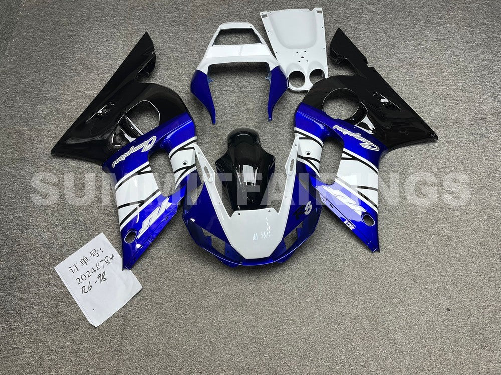 Fairings For Yamaha YZF-R6 Blue Black Champions R6 (1998-2002)