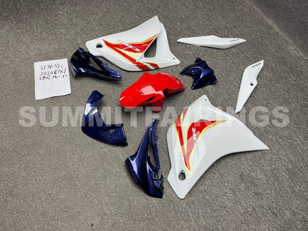 Fairings For Honda CBR250R HRC White Red Blue (2011-2013)