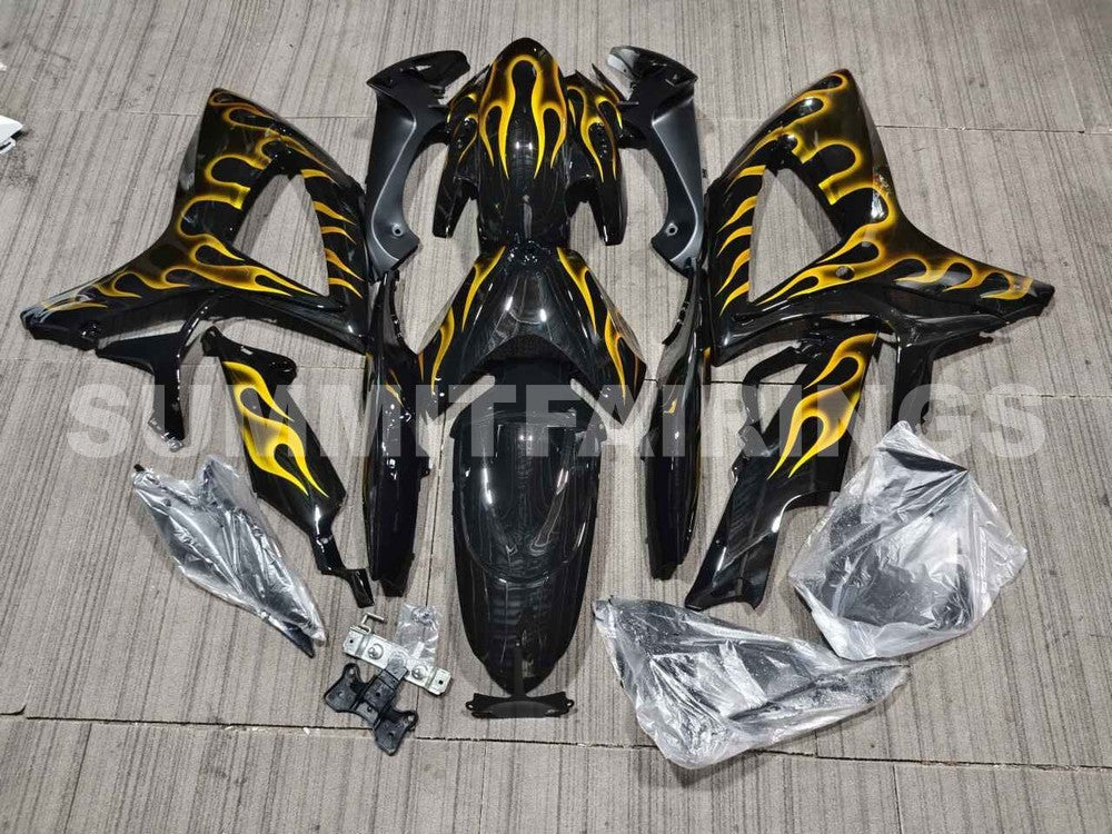 Fairings For Suzuki - GSXR600-750 K6 06-07 Black Silver
