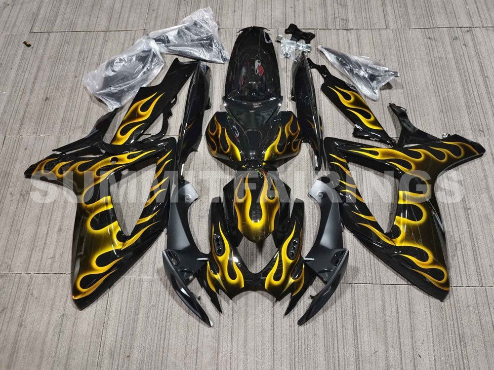 Fairings For Suzuki - GSXR600-750 K6 06-07 Black Silver