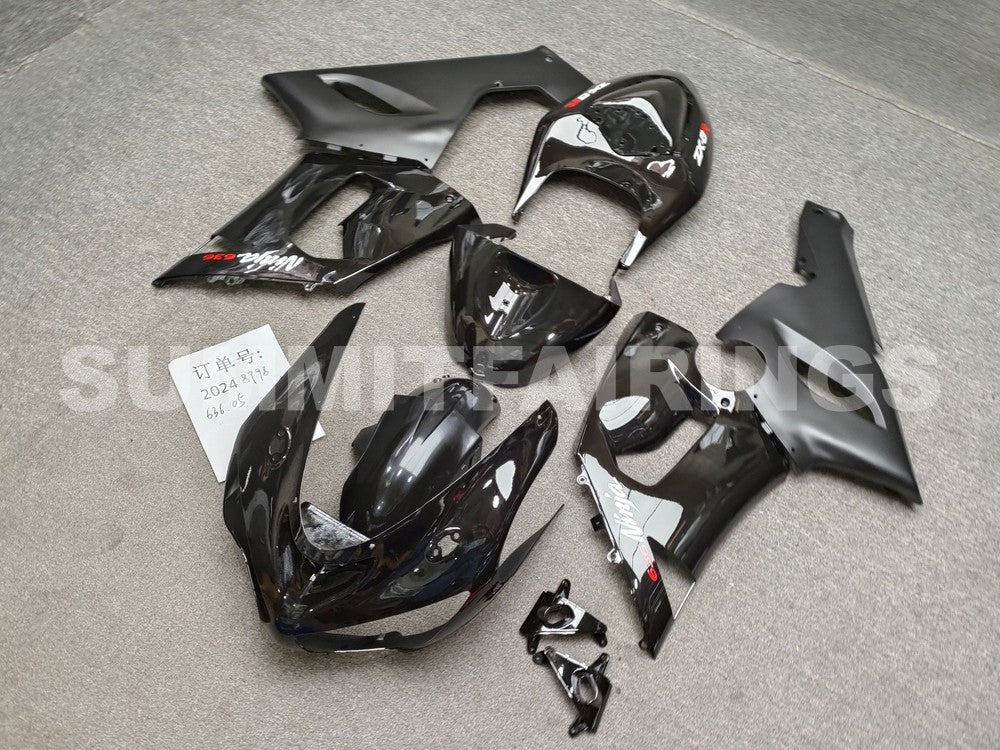 Fairings For Kawasaki ZX6R 636 Black ZX6R (2005-2006)