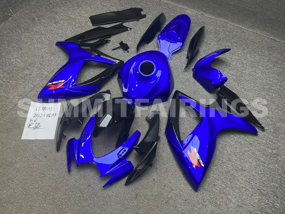 00 Fairings For Suzuki - GSXR600-750 K6 06-07 Blue (Custom)