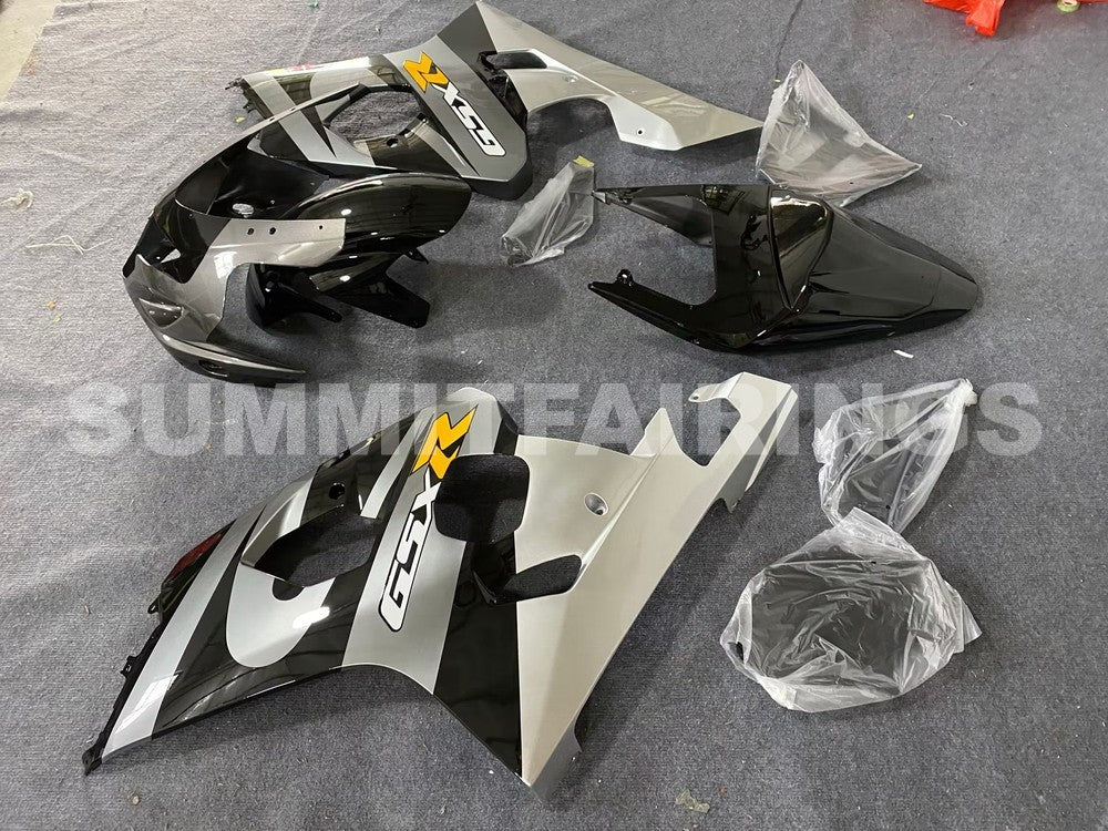 Fairings For Suzuki GSXR 600 750 Black & Silver GSXR (2004-2005)