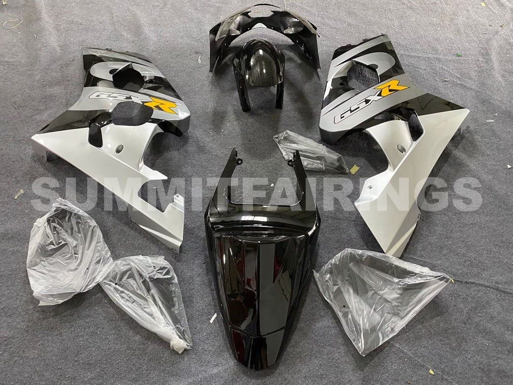 Fairings For Suzuki GSXR 600 750 Black & Silver GSXR (2004-2005)