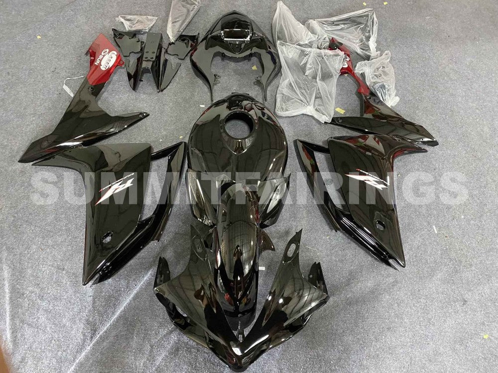 Fairings For Yamaha - YZF1000 R1 07-08 Black Red