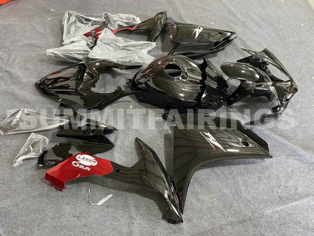 Fairings For Yamaha - YZF1000 R1 07-08 Black Red