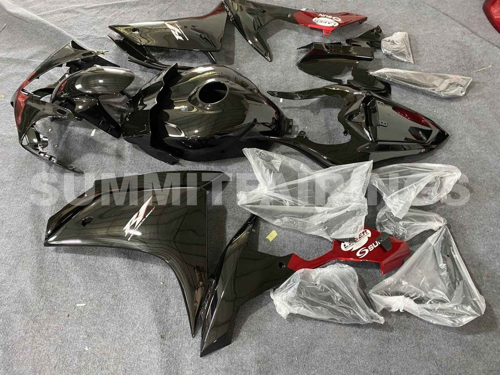Fairings For Yamaha - YZF1000 R1 07-08 Black Red
