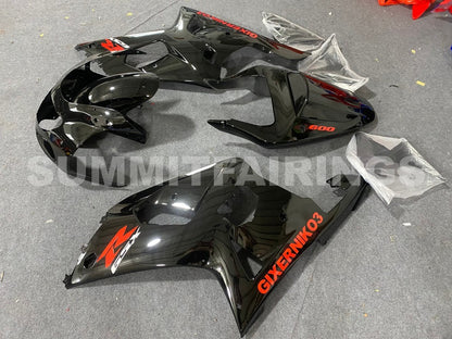 Fairings For Suzuki GSXR 600 Black Suzuki GSXR (2001-2003)