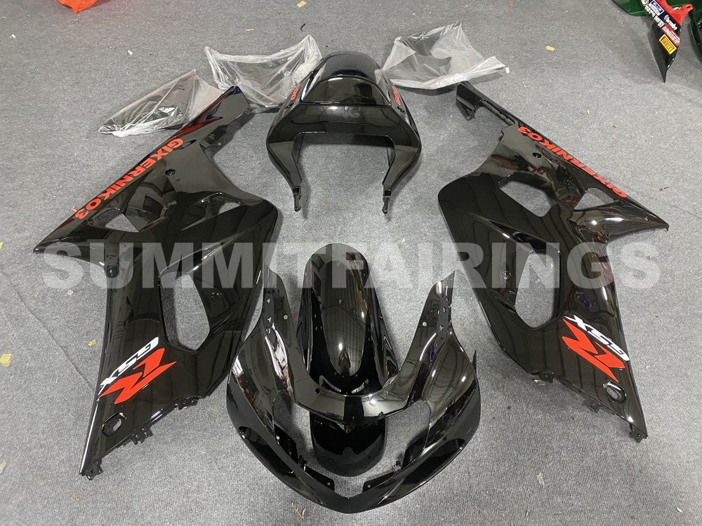 Fairings For Suzuki GSXR 600 Black Suzuki GSXR (2001-2003)