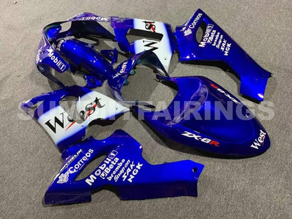 Fairings For Kawasaki ZX6R 636 Blue White West (2005-2006)