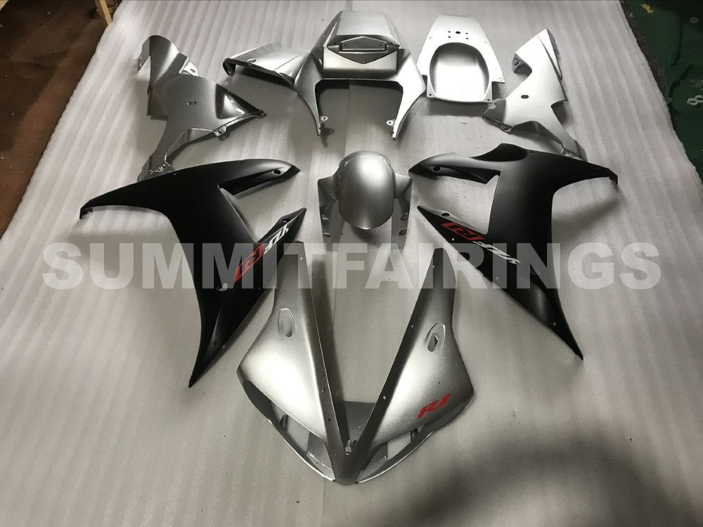 Fairings For Yamaha YZF-R1 Silver Black R1 (2002-2003)