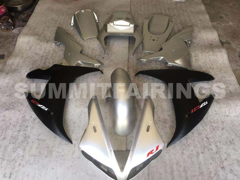 Fairings For Yamaha YZF-R1 Silver Black R1 (2002-2003)
