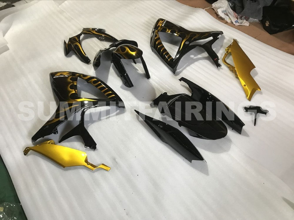Fairings For Suzuki - GSXR600-750 K6 06-07 Gold Flame