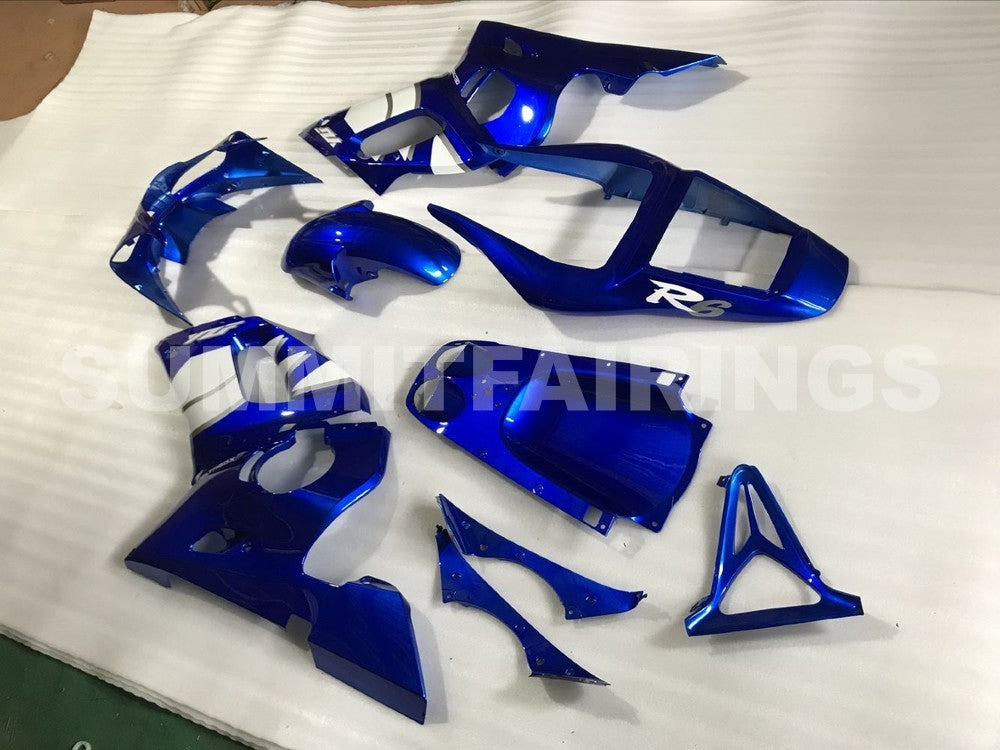 Fairings For Yamaha - YZF-600 R6 1998-2002 Blue and White