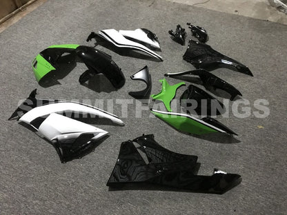 2009-2012 Fairings For Kawasaki ZX6R ZX636 Green White Black Ninja