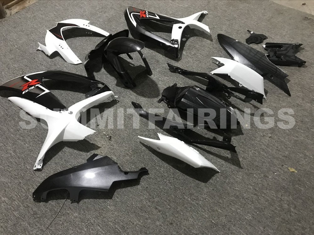 Fairings For Suzuki GSXR 600 750 White & Silver GSXR (2008-2009-2010)