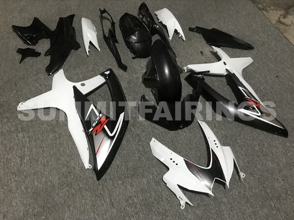 Fairings For Suzuki GSXR 600 750 White & Silver GSXR (2008-2009-2010)
