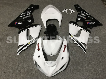 Fairings For Kawasaki ZX6R 636 White Black elf ZX6R (2005-2006)