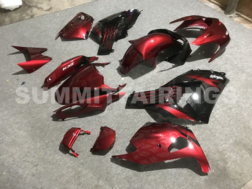 Fairings For Kawasaki ZX-14R, 2012-2021 - Red & Black