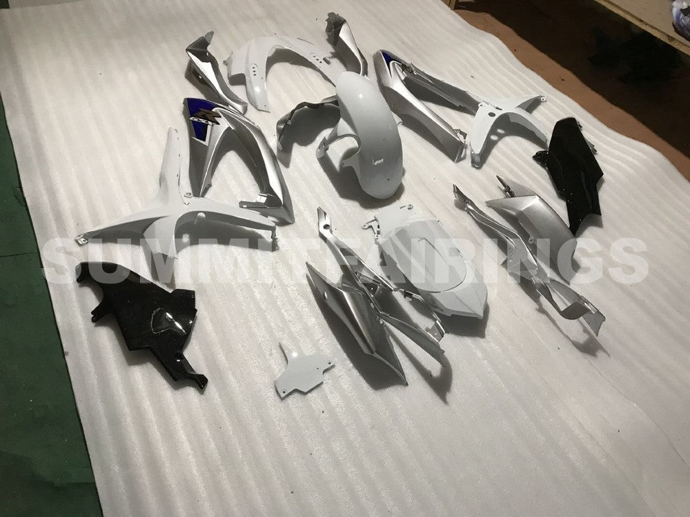 Fairings For Suzuki - GSXR600-750 K8 2008-2010 Silver White