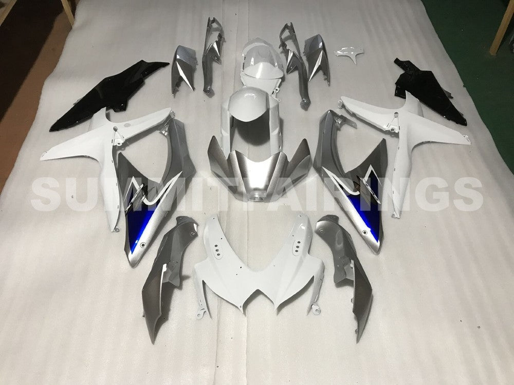 Fairings For Suzuki - GSXR600-750 K8 2008-2010 Silver White