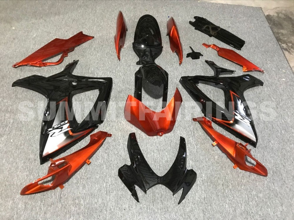 Fairings For Suzuki GSX-R600 / 750, 2006-2007 - Gloss Black & Orange