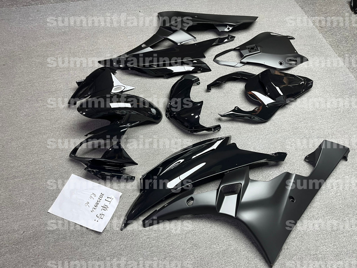 Fairings For Yamaha YZF-R6 Contrast Black R6 (2006-2007)