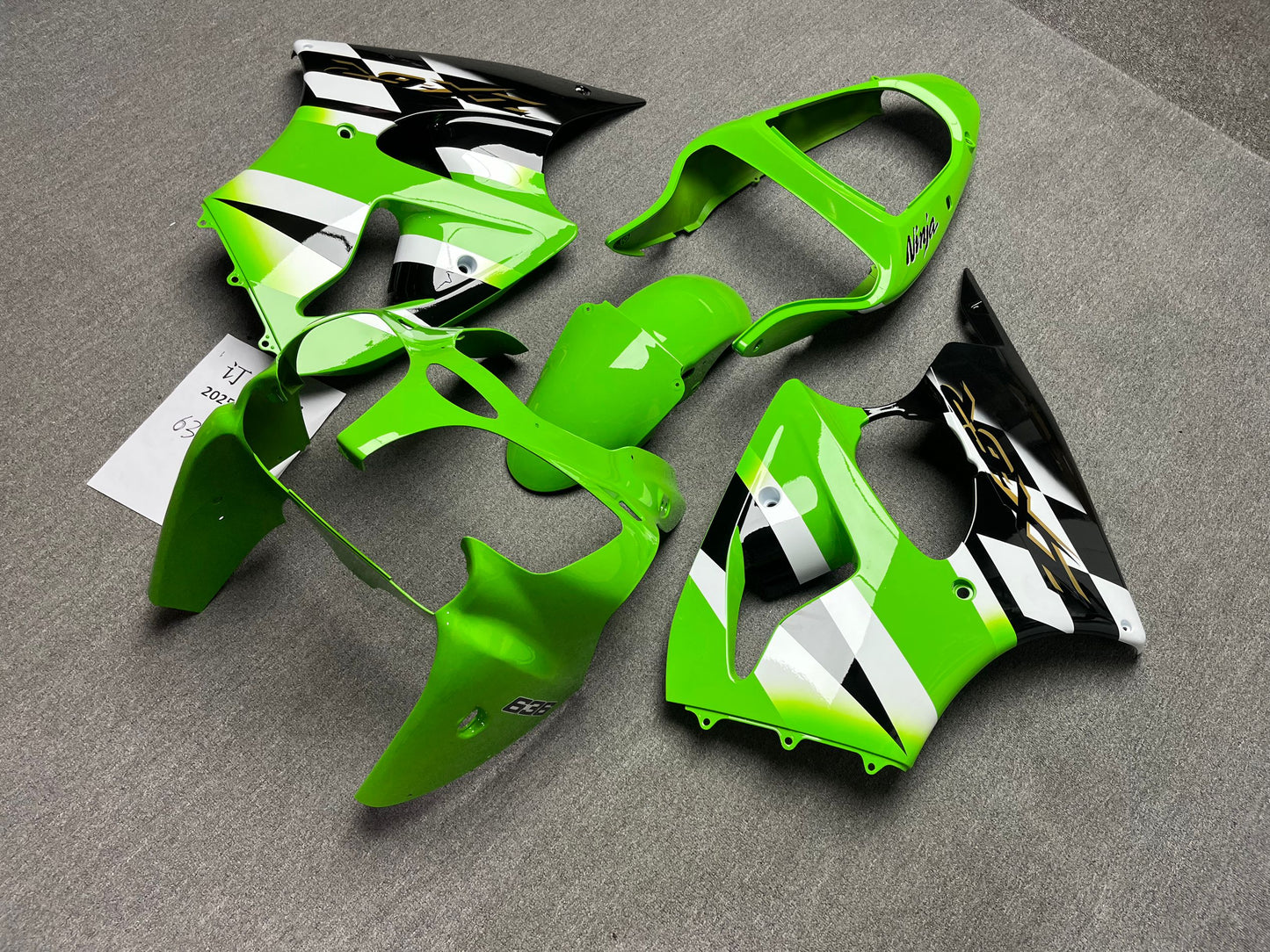 Fairings For Plastics Kawasaki ZX6R 636 Green ZX6R (2000-2002)