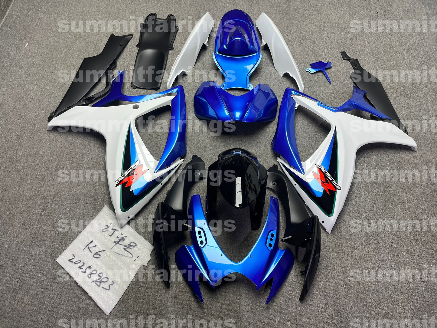 Fairings For Suzuki - GSXR600-750 K6 06-07 Blue and White