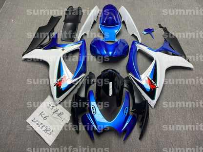 Fairings For Suzuki - GSXR600-750 K6 06-07 Blue and White
