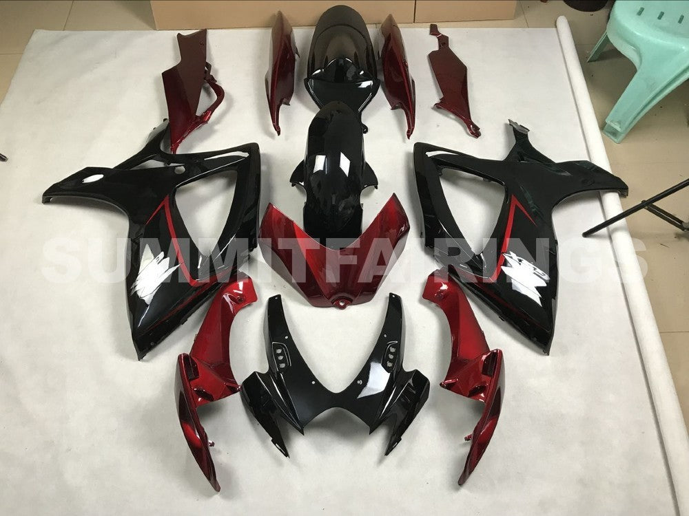 Fairings For Suzuki GSXR 600 750 Red Silver Black GSXR (2006-2007)